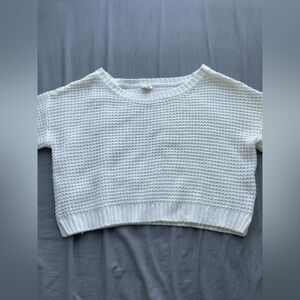 Garage Waffle Crop Sweater